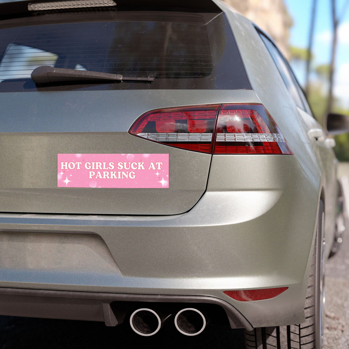 Hot Girl Parking Car Magnet