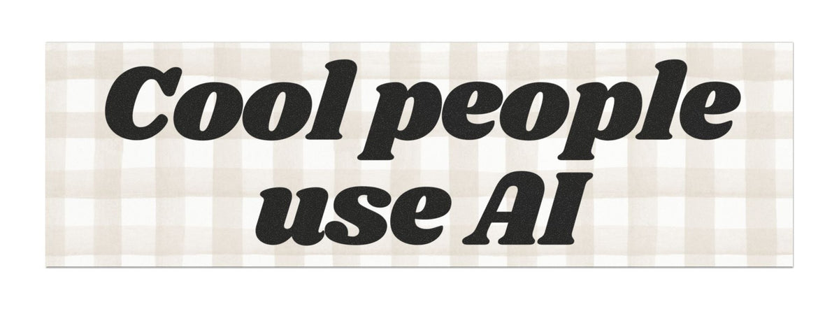 Cool People Use AI Car Magnet