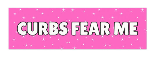 Curbs Fear Me Car Magnet