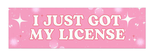 I Just Got My License Car Magnet