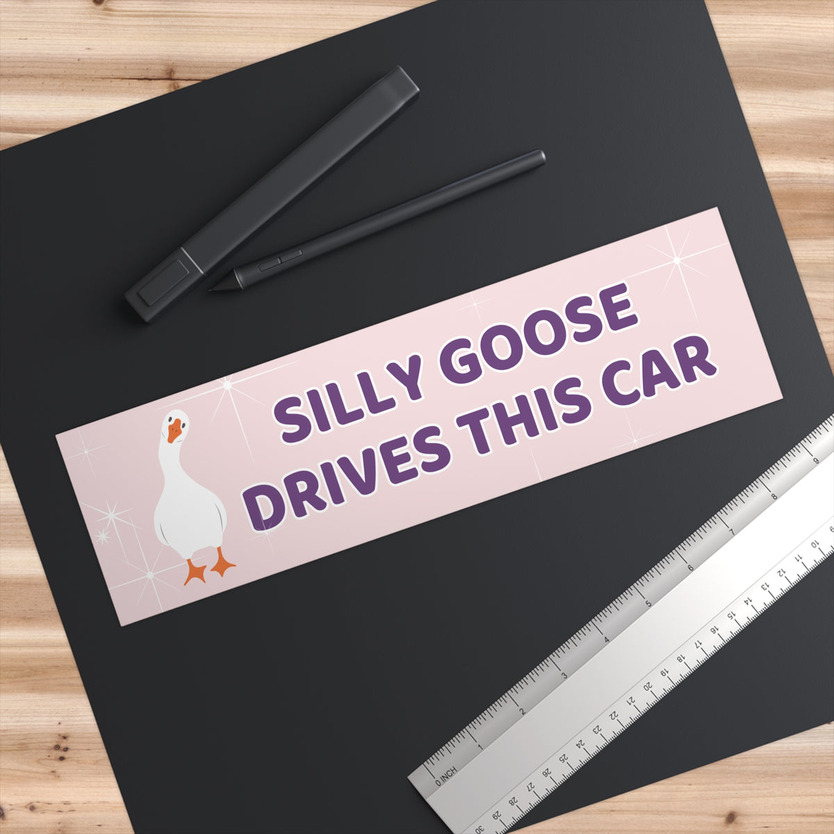 Silly goose drives this car Bumper Sticker