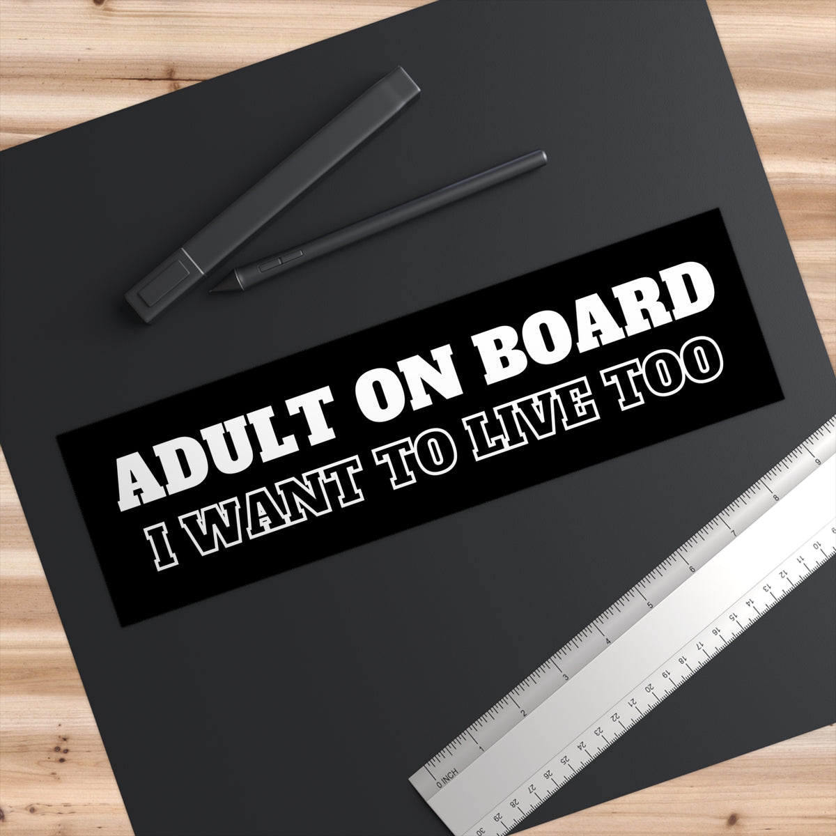 Adult On Board Bumper Sticker
