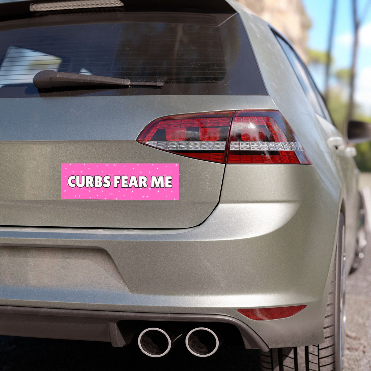 Curbs Fear Me Car Magnet