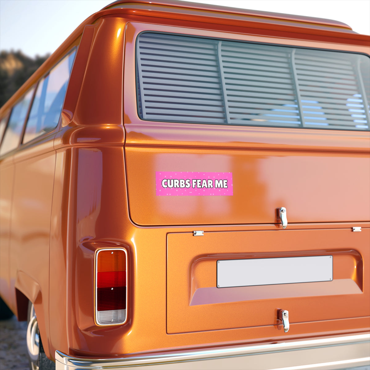 Curbs Fear Me Bumper Sticker