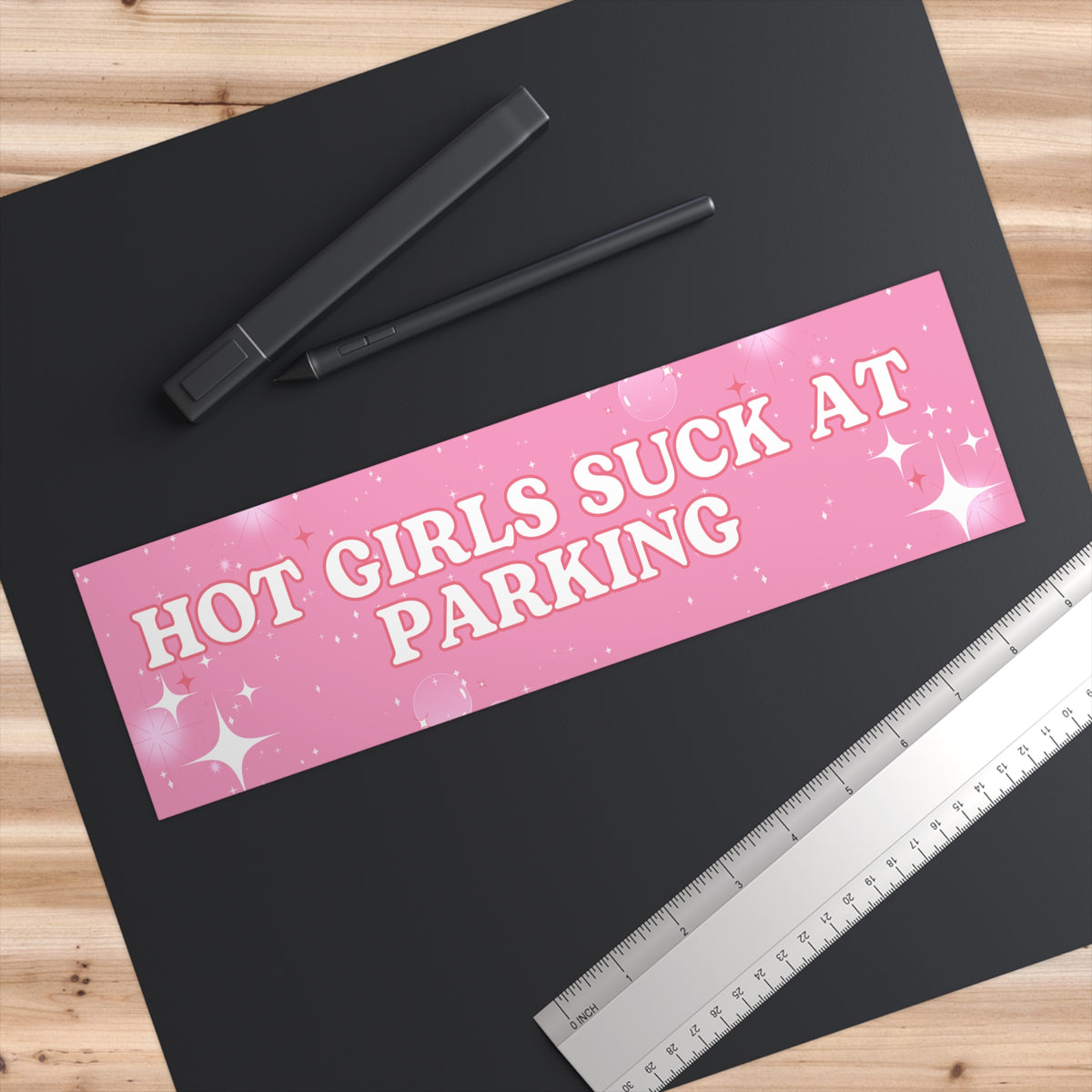 Hot Girl Parking Bumper Sticker