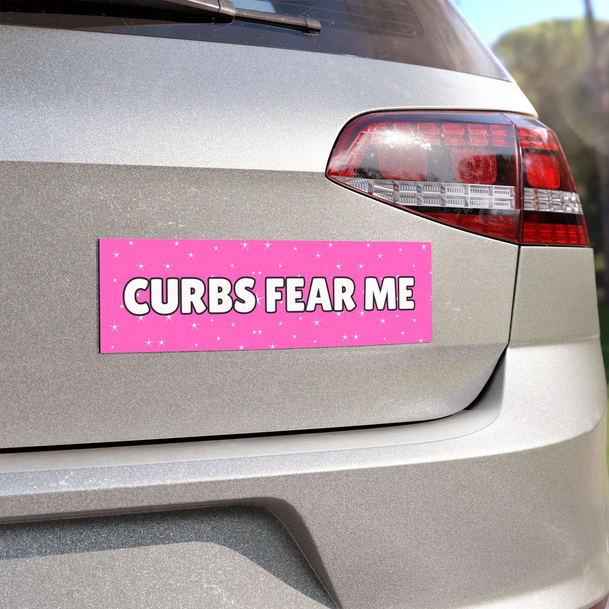 Curbs Fear Me Car Magnet
