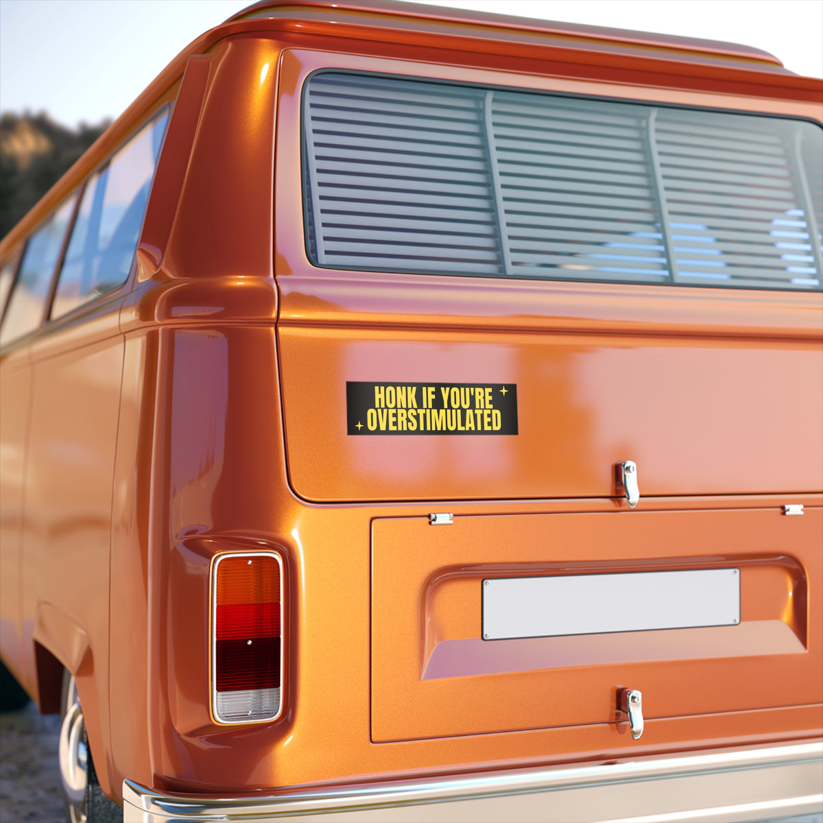 Honk if you are overstimulated Bumper Sticker
