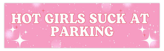 Hot Girl Parking Bumper Sticker